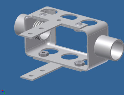 Completed gimbal box